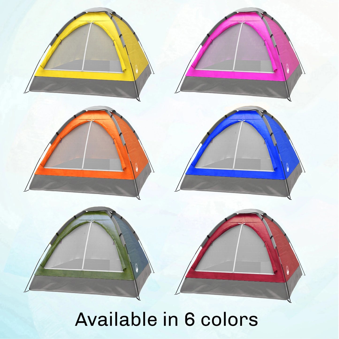 2-Person Dome Tent – Easy Setup with Rain Fly & Carry Bag for Camping & Hiking