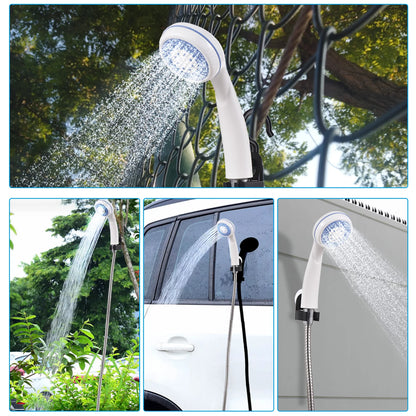 Portable Outdoor Shower Pump – USB Rechargeable for Camping, Hiking & Pet Cleaning