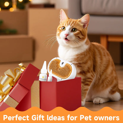 3-in-1 Pet Steam Grooming Brush – Self-Cleaning Spray Comb for Dogs & Cats