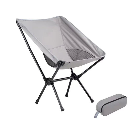 Ultralight Folding Camping Chair – High Back Moon Chair for Hiking & Picnics