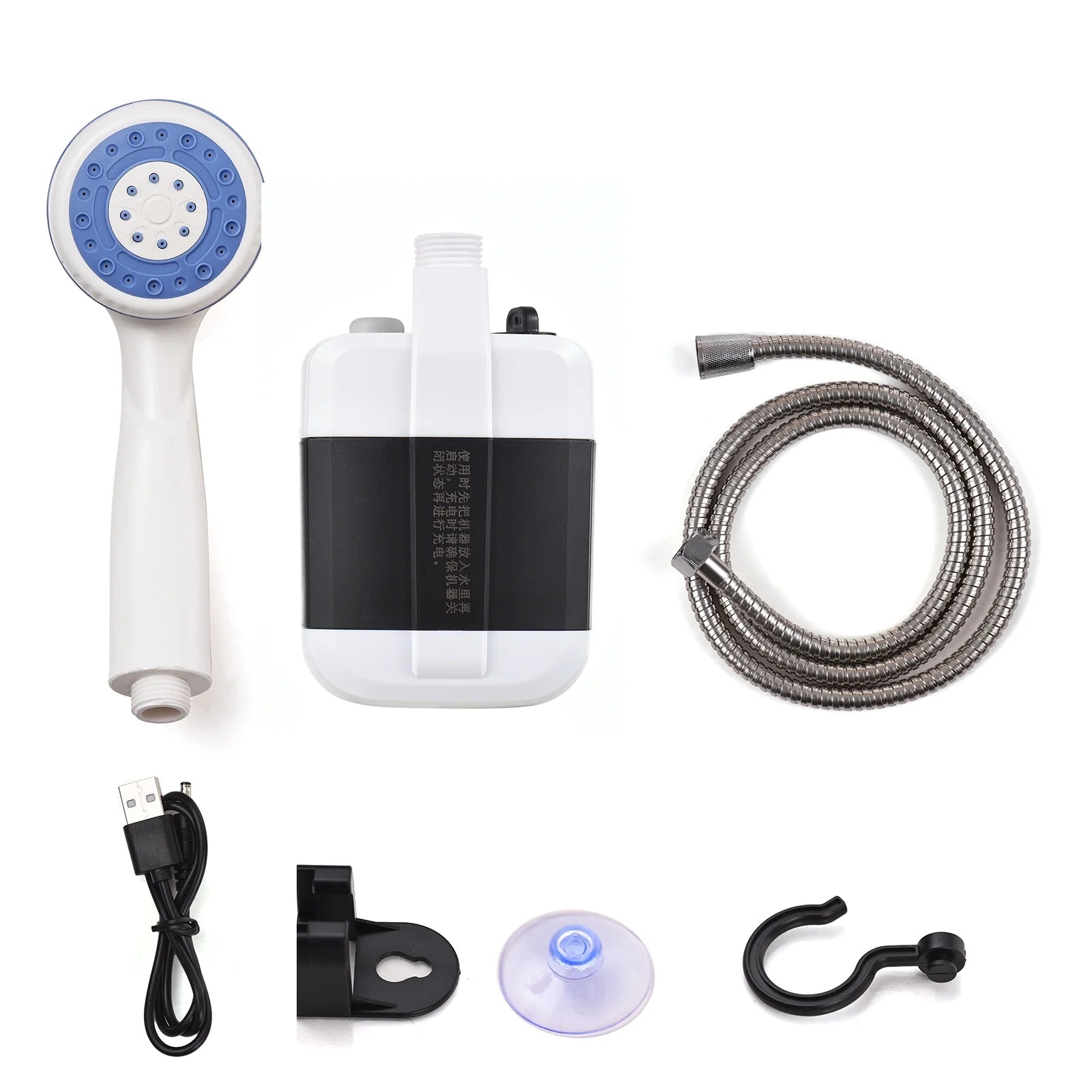 Portable Outdoor Shower Pump – USB Rechargeable for Camping, Hiking & Pet Cleaning