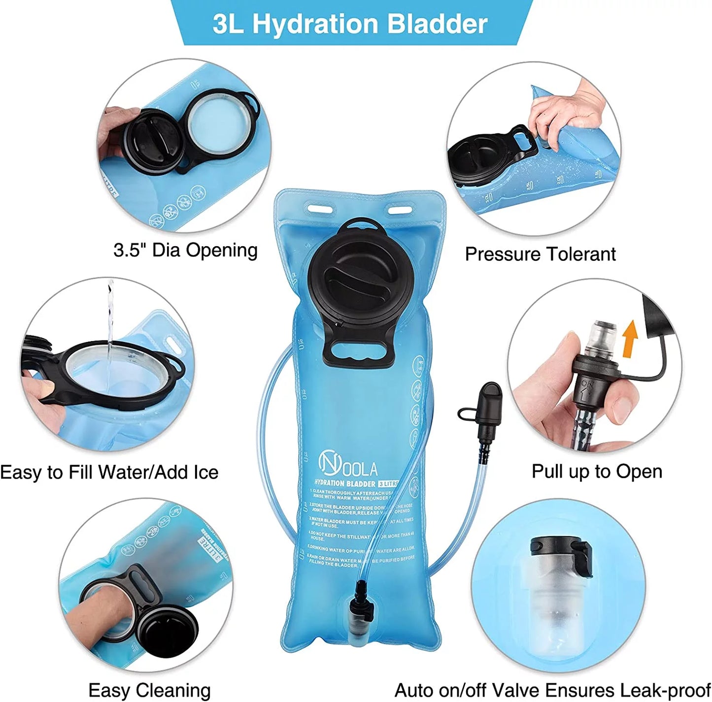 17L Hydration Backpack with 3L Water Bladder – Molle Compatible Pack for Hiking & Cycling